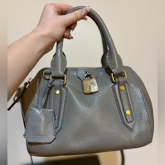 Burberry Gray Crossbody Bag and hand bag with lock and key. - Picture 2 of 16